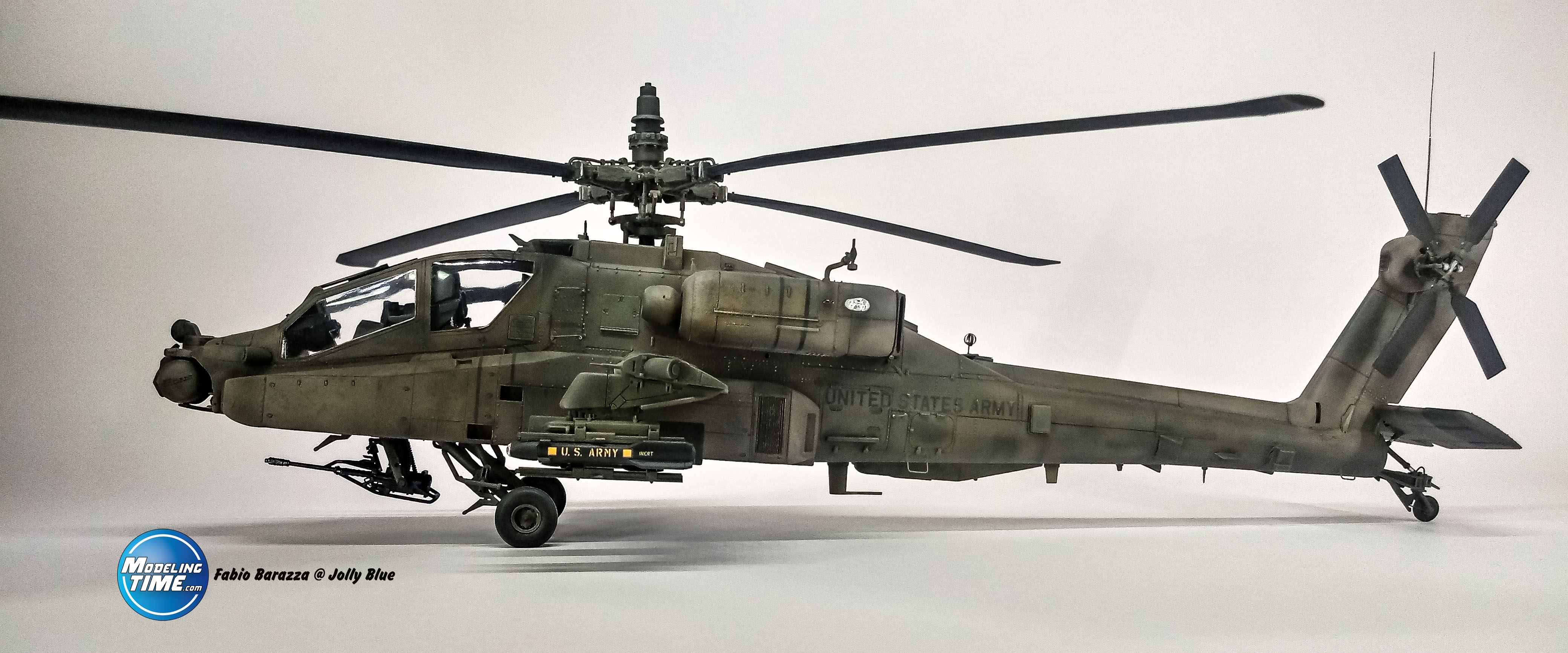 Apache Longbow AH-64D dal kit Hasegawa in scala 1/48.
